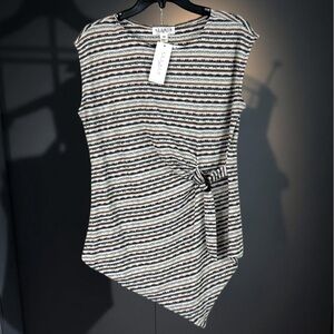 Studio by JPR Sleeveless Stripe Tunic Sz Petite Medium NWT